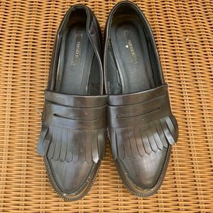 Black loafers
